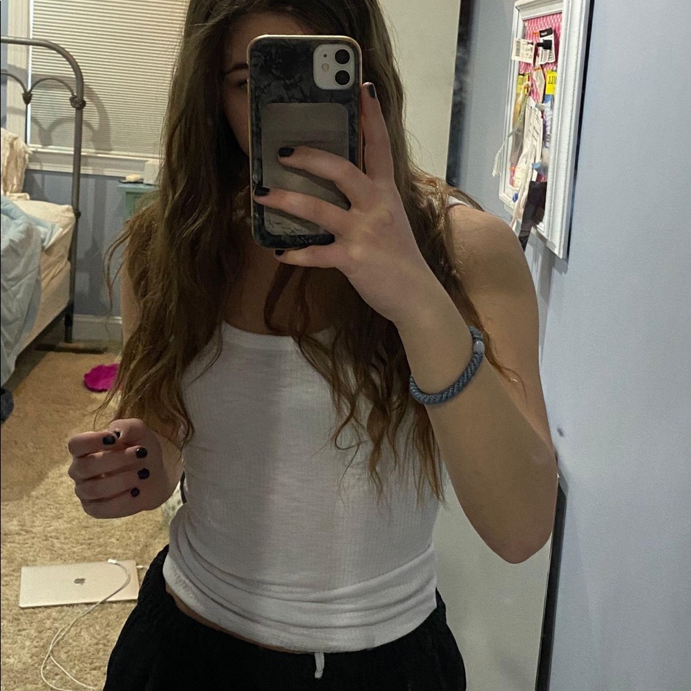 White tank top